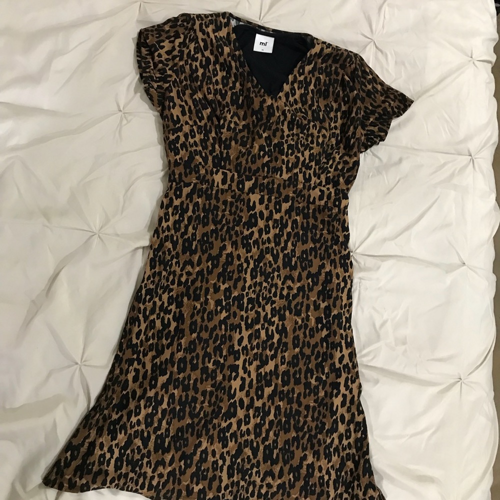 ASOS Leopard print Maternity/Nursing Dress